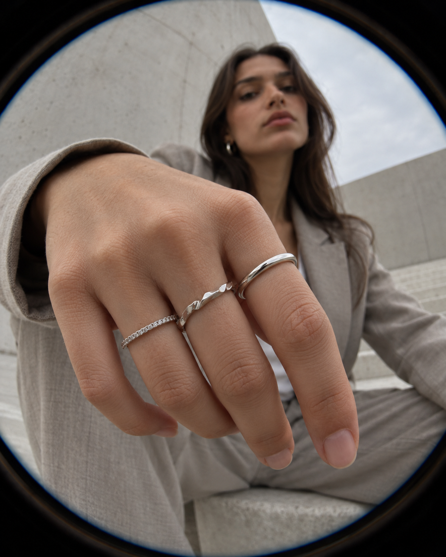 Twisted Open Band Ring