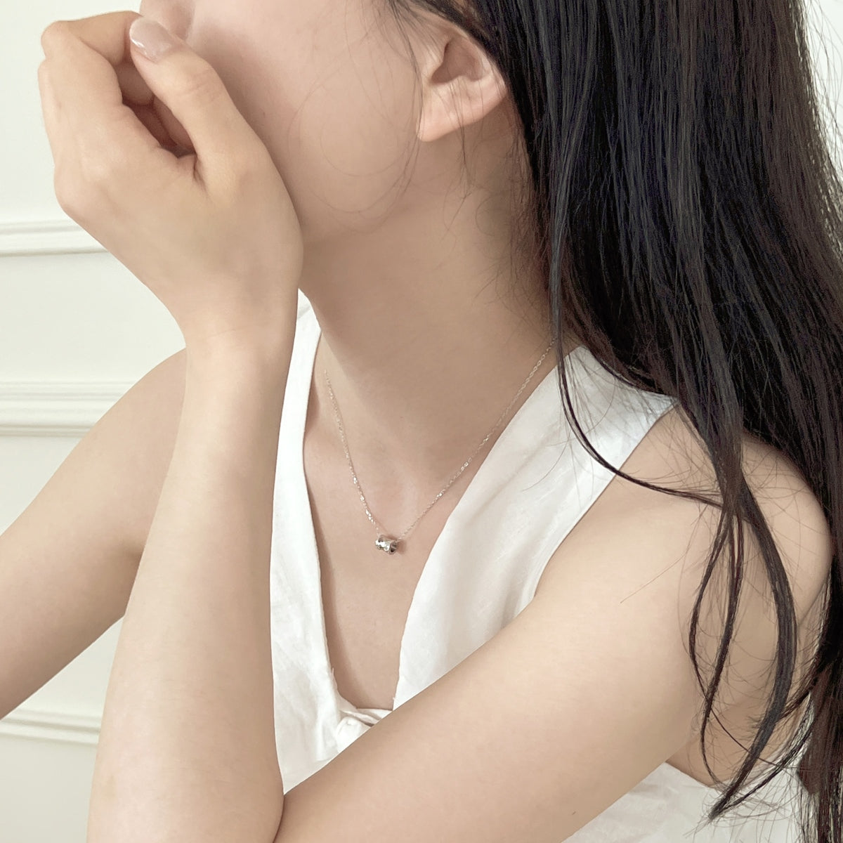 Facet Barrel Necklace