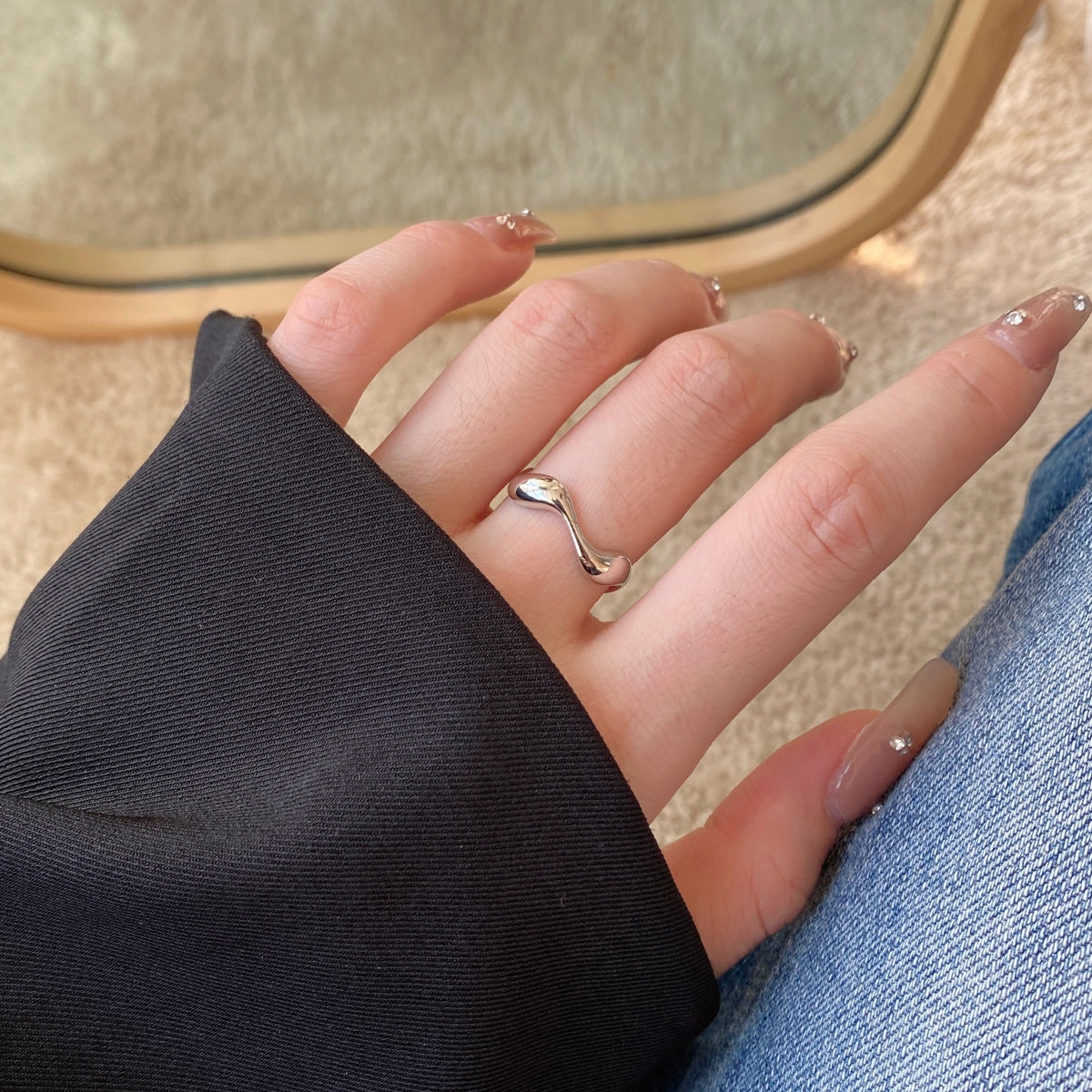 Sculpted Open Ring