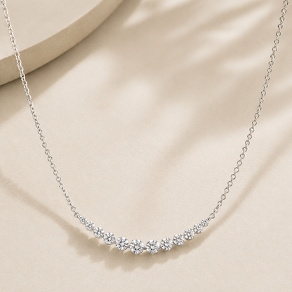 CZ Curve Necklace