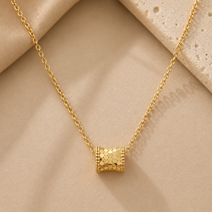 Facet Barrel Necklace
