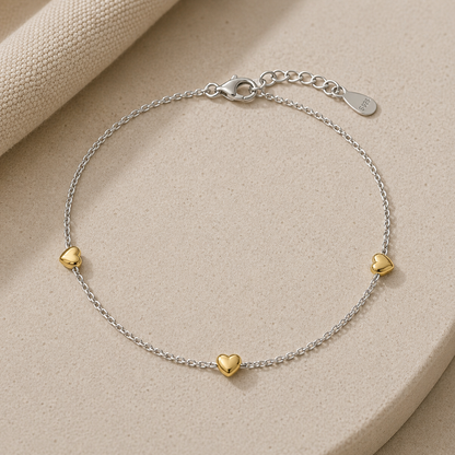 Mini Heart Station Bracelet