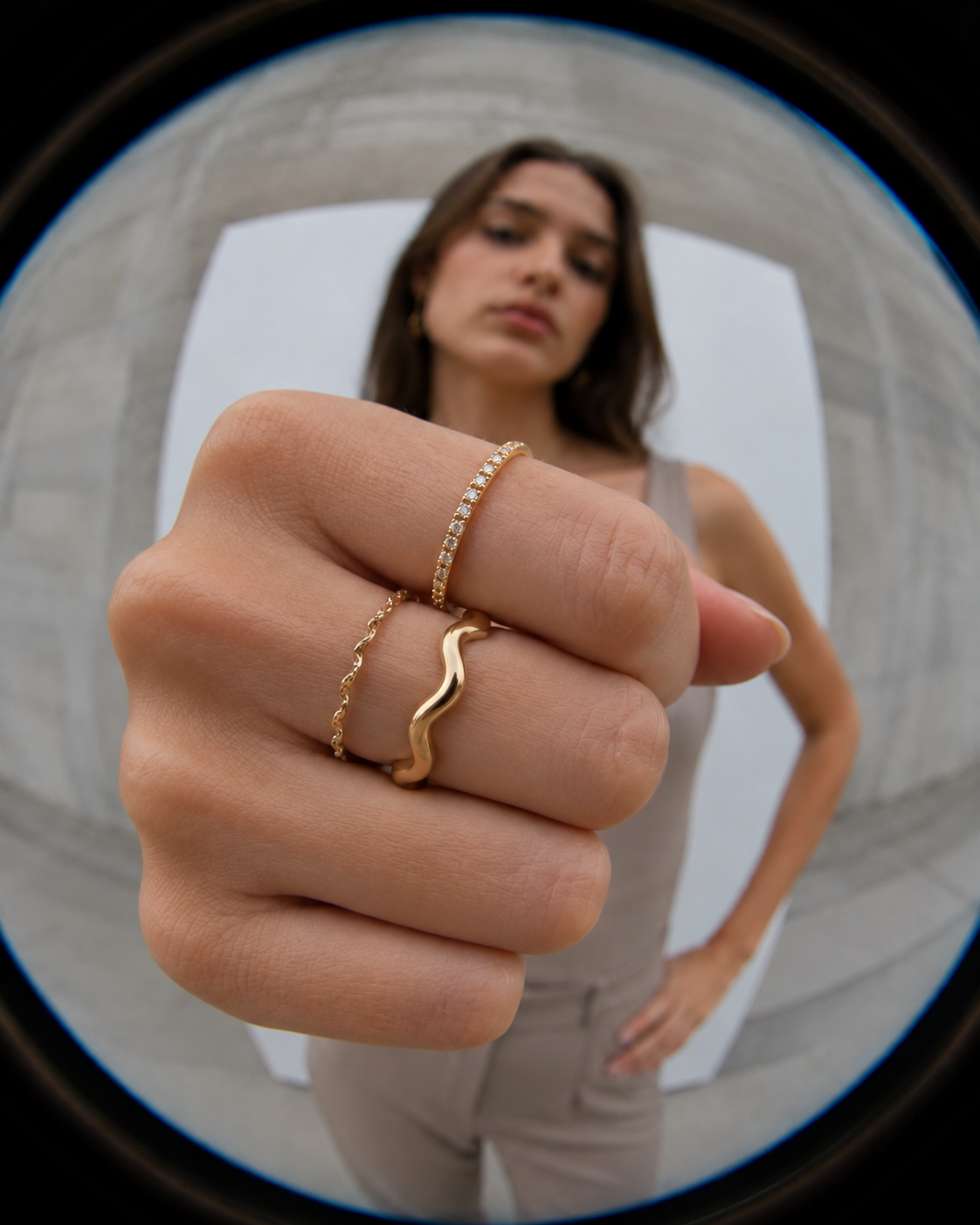 Sculpted Wave Ring