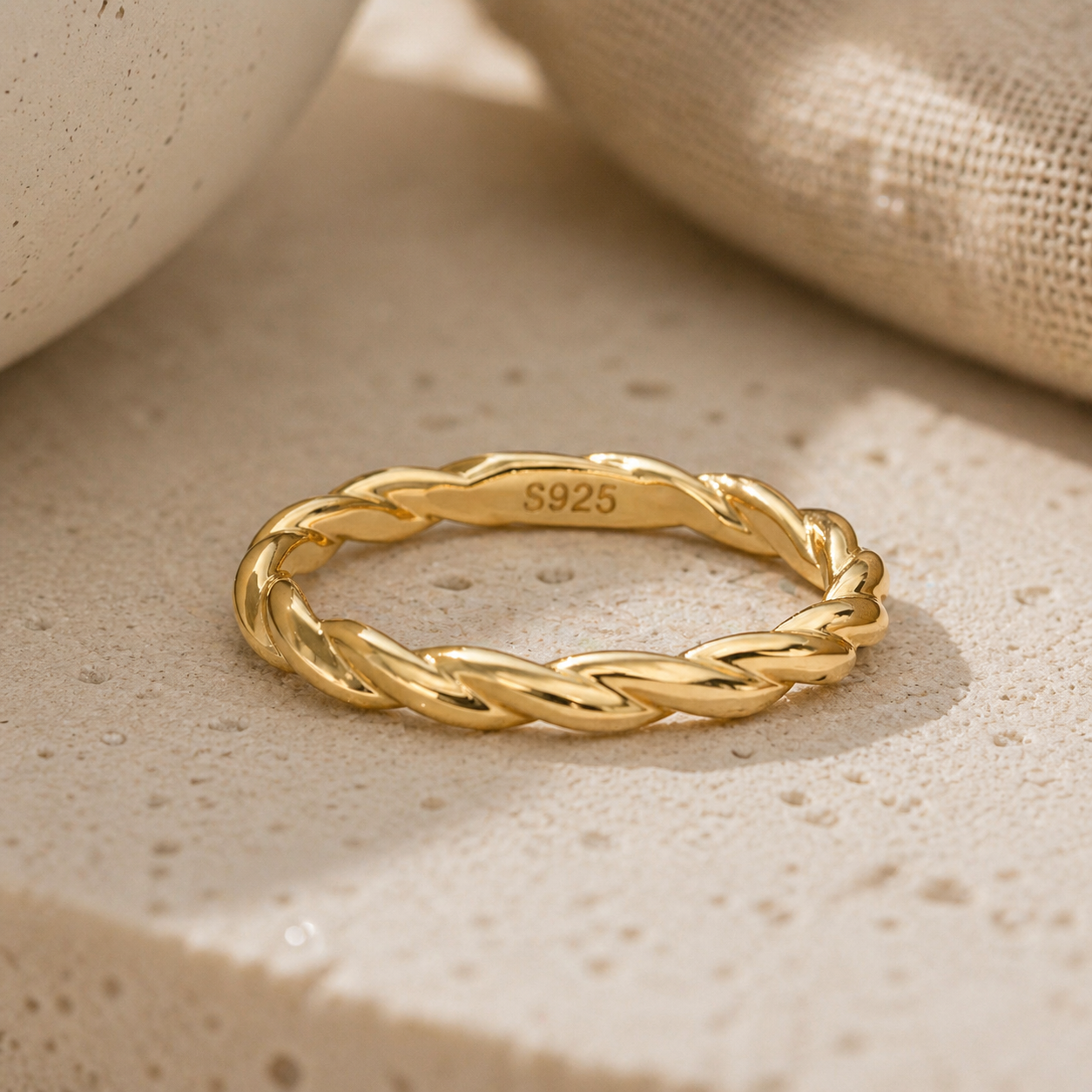 Twisted Rope Band Ring