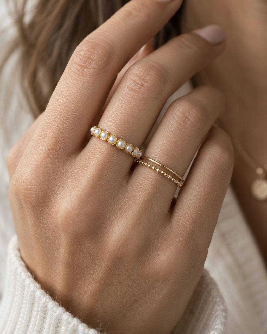 Mini Pearl Station Ring