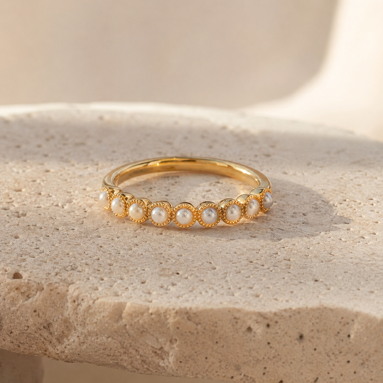 Mini Pearl Station Ring