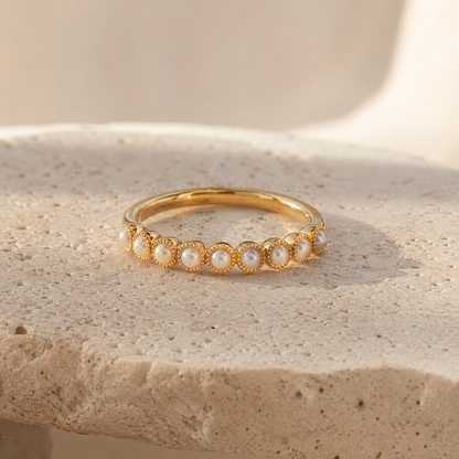 Mini Pearl Station Ring