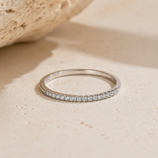 Micro Pavé Stacking Ring
