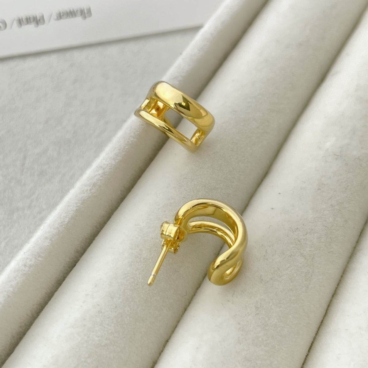 Bold Curve Stud Earrings
