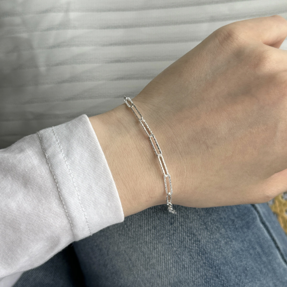 Pulsera Delgada de Eslabones
