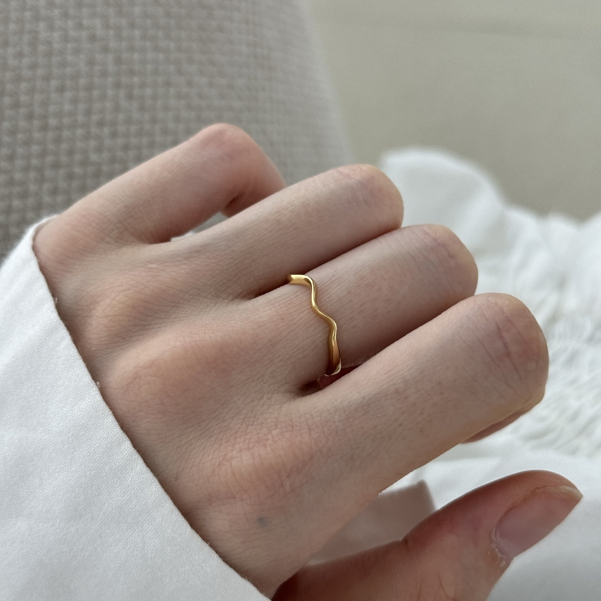 Anillo Onda Escultórico