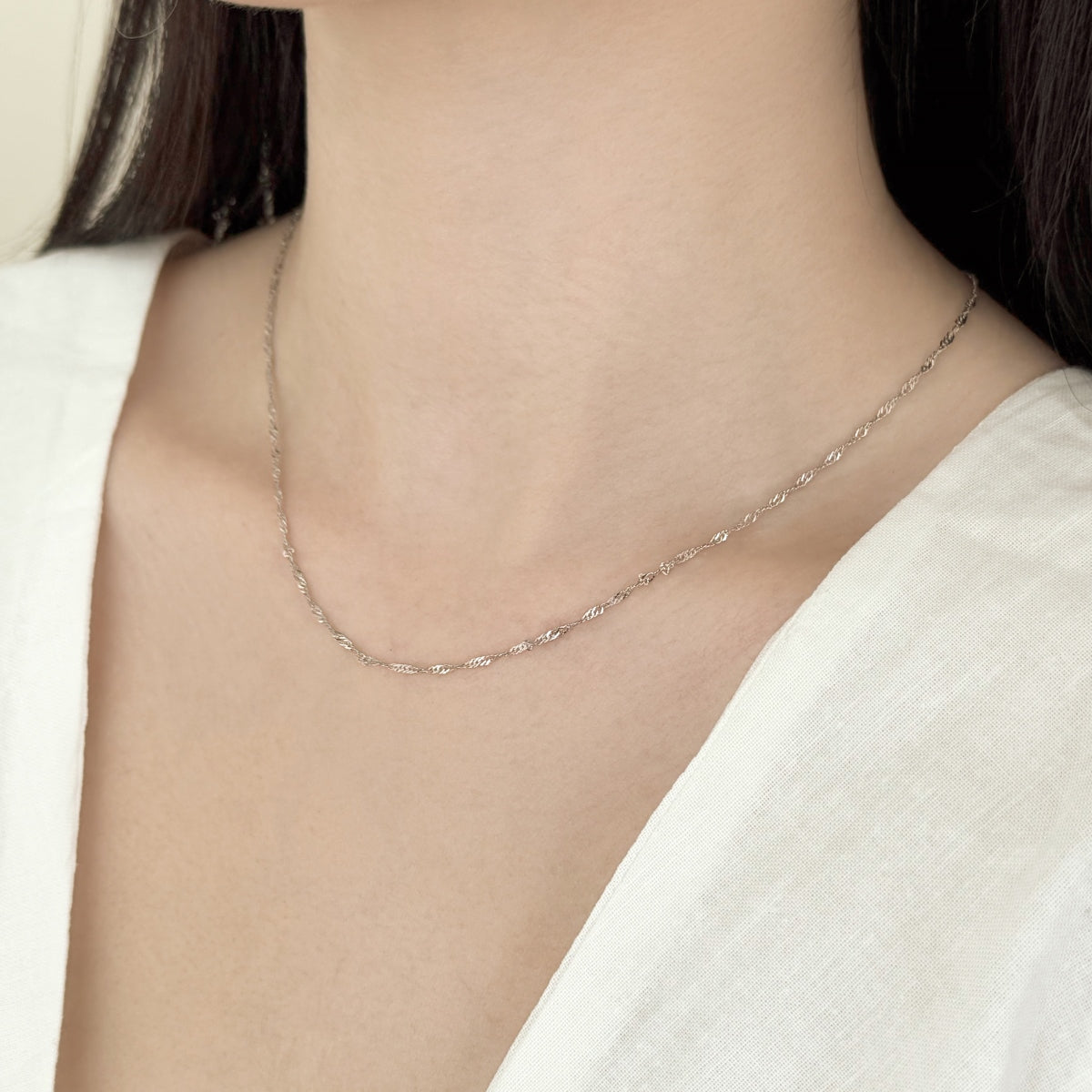 Water Wave Chain Necklace