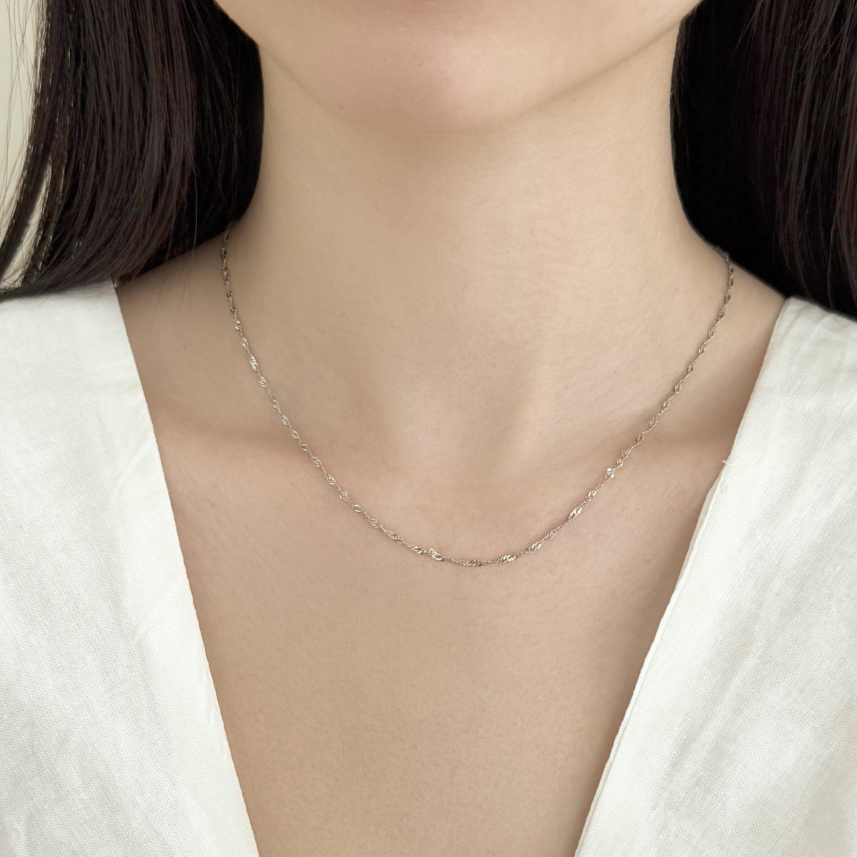 Water Wave Chain Necklace