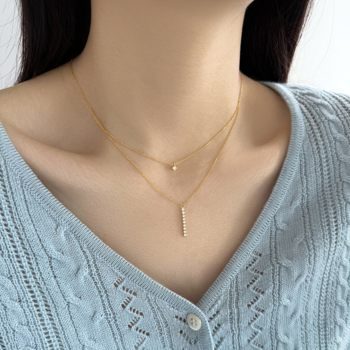 Bar Drop Necklace