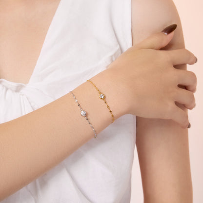 Solitaire Chain Bracelet