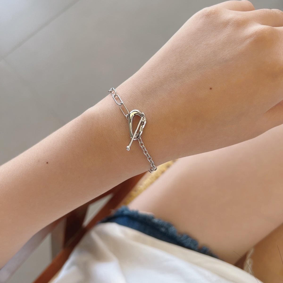 Pulsera de Eslabón Oval