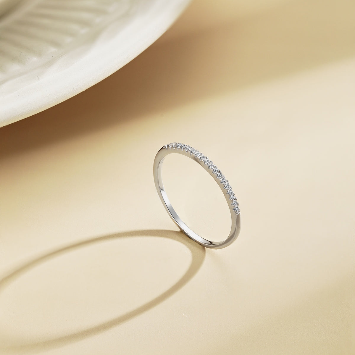 Micro Pavé Stacking Ring